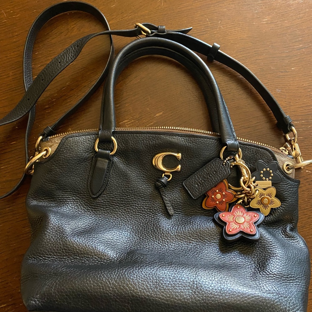 Authentic Coach Crossbody Bag with Coach Charm!